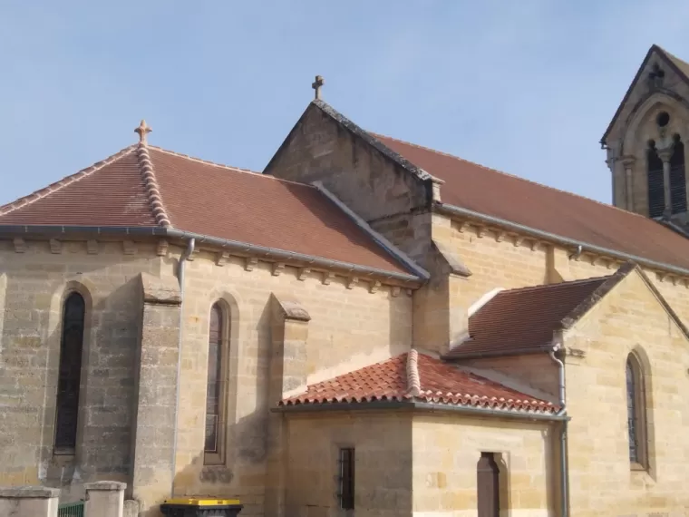 Rénovation de la couverture de l'église de Porcheres 